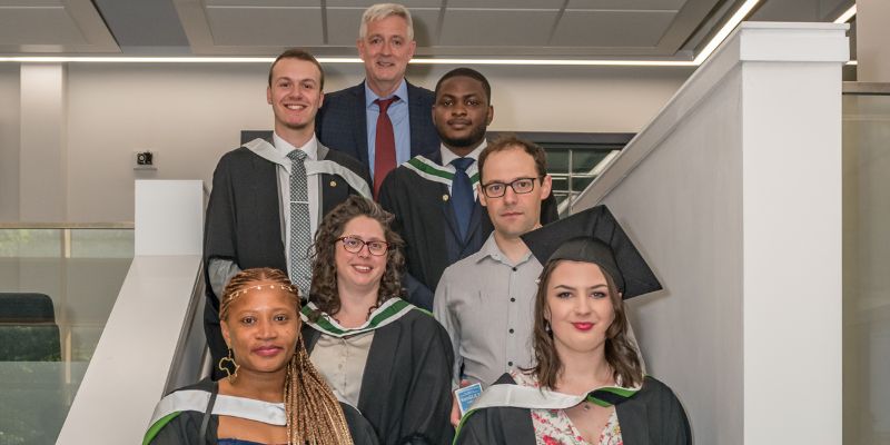 A photograph of Prize Winners Cohort 5 Graduation, from the Institute of Transport Studies.
