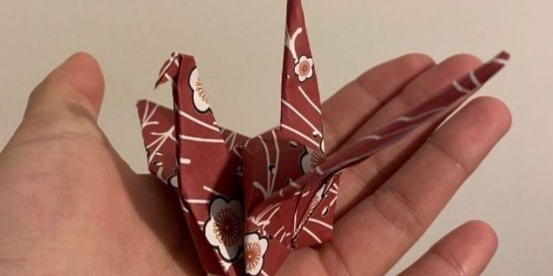 Paper Cranes Shuyue made during a LUU Origami event