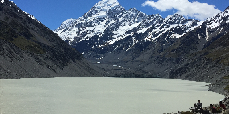 Hooker lake New Zealand