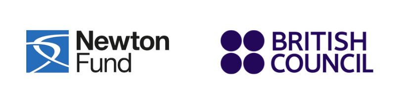 A Newton Fund logo, and a British Council logo.