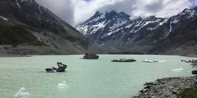 Hooker lake newzealand 2016