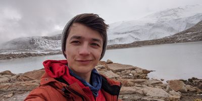 Liam taylor PhD student doing research on glaciers in peru