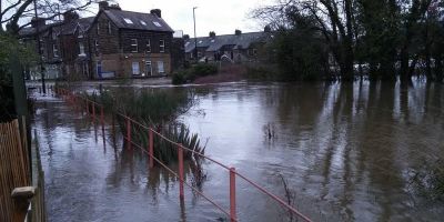 Otley under water in Boxing Day 2015 floods. Credit: Andrew Ross