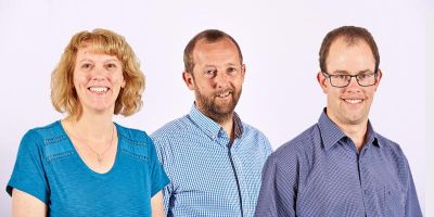 Photo of Helen Durham, Ian Philips and Andy Newing