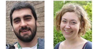 Jesus Vergara Temprado and Kate Palmer, winners of 2018 Piers Sellers PhD Prize