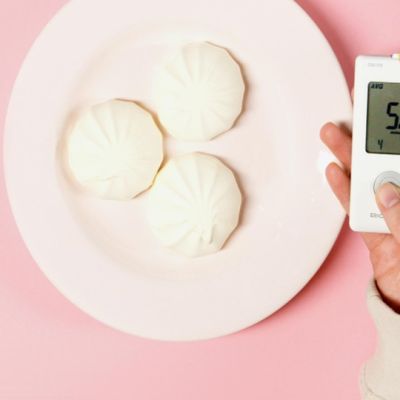 photo of a calorie counter and  biscuits