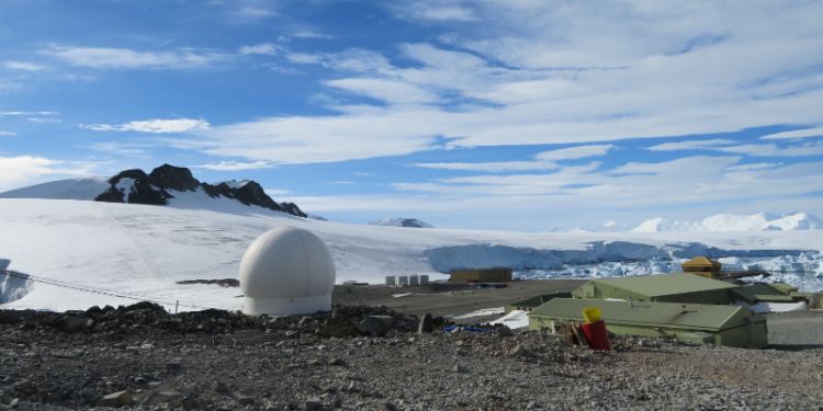 A photo of Rothera Research Station in Antarctica taken by Professor Anna Hogg