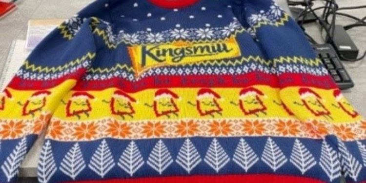 Kingsmill company jumper for a fundraising event