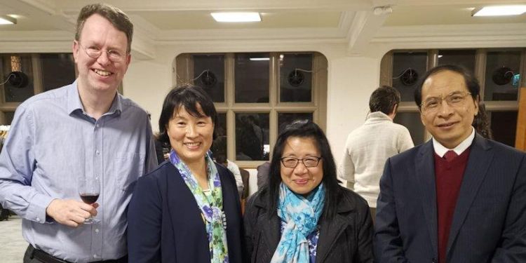 Professor Yun Yun Gong with inaugural event attendees