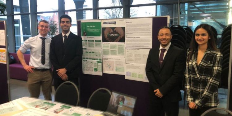 Sustainable Food Systems MSc students presenting their idea for the Mayor's Innovation Award