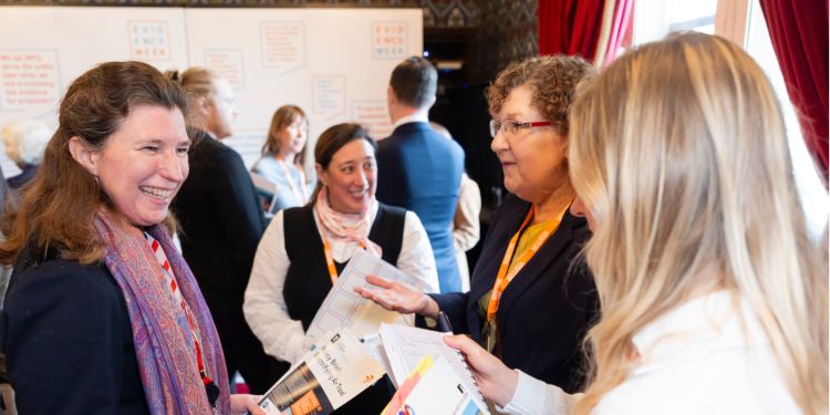 YHCC team talking to Baroness Alex Freeman