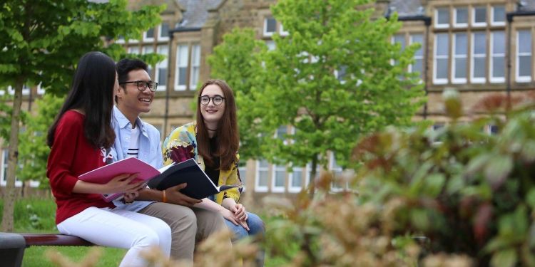 Image of international students at the University of Leeds