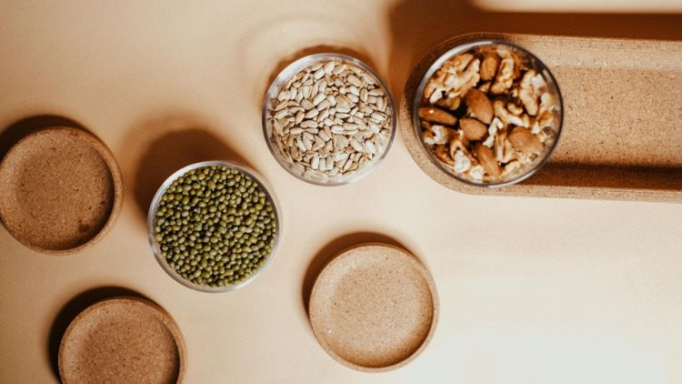 photo of nuts and grains