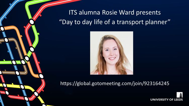 ITS Alumni Talk: Day to day life of a transport planner