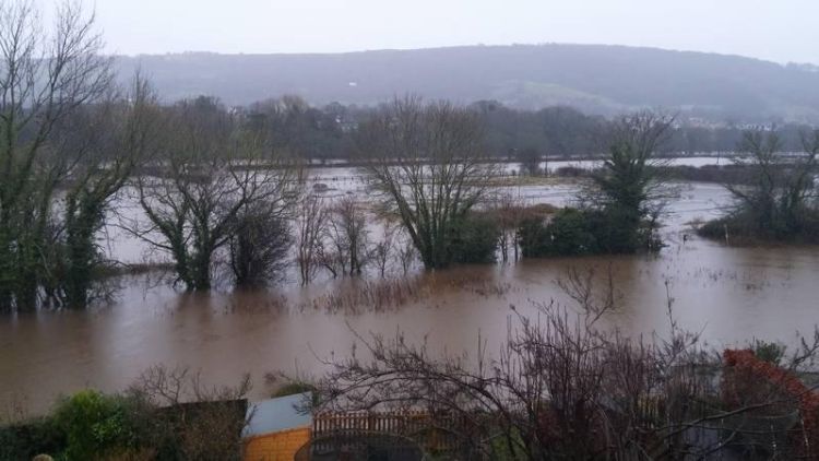 Otley under water in Boxing Day 2015 floods. Credit: Andrew Ross