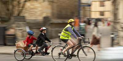 Image of cyclists commuting. Image credit: Kamyar Adl, Flickr