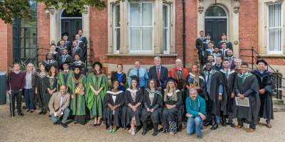 A photograph of the Cohort 5 school year photo, Institute of Transport Studies.