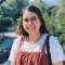 A photographic portrait of Almudena, a student at the University of Leeds.