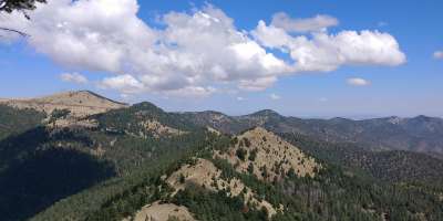 The Magdalena mountain range near Socorro New Mexico